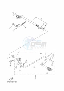 XSR125 MTM125 (BFG1) drawing SHIFT SHAFT