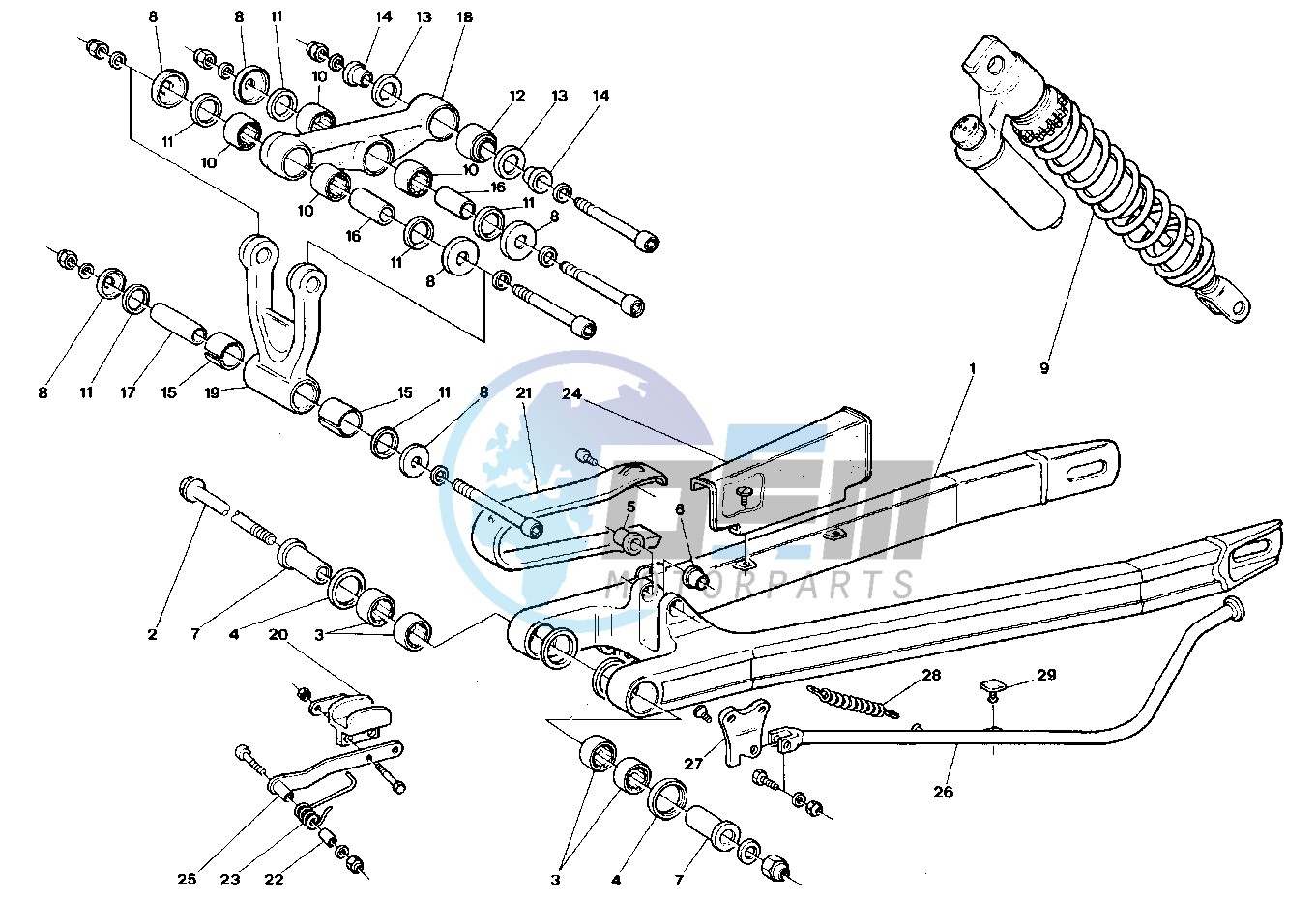 Rear swing arm