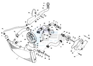 RAPTOR 1000 drawing COOLING SYSTEM