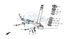 NSR125R drawing STEERING STEM