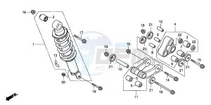 CRF100F drawing REAR CUSHION