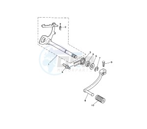 PW 80 drawing GEAR CHANGE MECHANISM