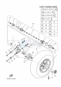 YFM700FWBD YFM7NKPHK (B5KF) drawing REAR WHEEL