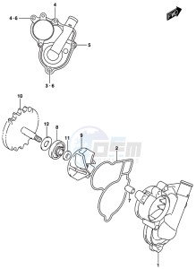 RM-Z450 drawing WATER PUMP