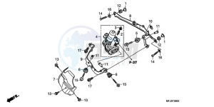 CBR600RA9 France - (F / ABS CMF) drawing FRONT POWER UNIT (CBR600RA)