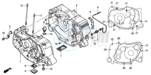 TRX350FE RANCHER 4X4 ES drawing CRANKCASE