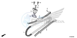 SH125ASG SH125D UK - (E) drawing CAM CHAIN/ TENSIONER