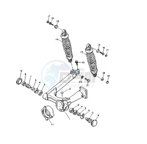 XV VIRAGO 1100 11000 drawing REAR ARM