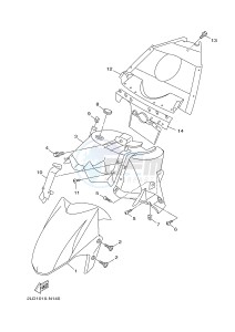 XC125R MAJESTY S (2PE1) drawing FENDER