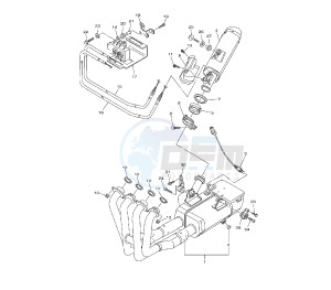 YZF R6 600 drawing EXHAUST SYSTEM