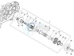 Liberty 200 4t e3 drawing Driven pulley