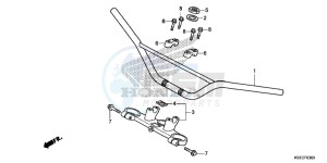 CRF150RBD CRF150RB Europe Direct - (ED) drawing HANDLE PIPE/TOP BRIDGE