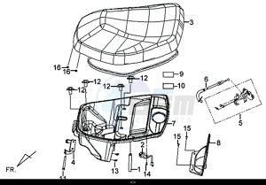 X'PRO 50 (25 Km/h) (AE05W9-NL) (E4) (L8-M1) drawing SEAT REAR GRIP