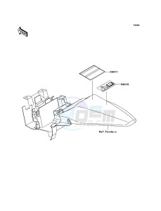 KLX110 KLX110CBF EU drawing Labels