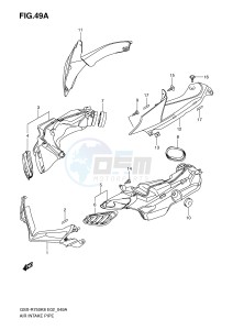 GSX-R750 (E2) drawing AIR INTAKE PIPE (MODEL K9)