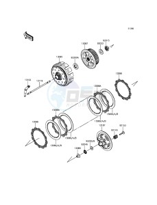 KX450F KX450HGF EU drawing Clutch