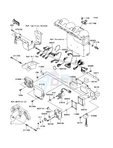 JET SKI STX-12F JT1200D7F FR drawing Fuel Injection