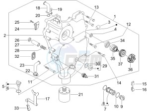 Fuoco 500 e3 800 drawing Flywheel magneto cover - Oil filter