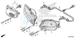 TRX500FE1F TRX500F Europe Direct - (ED) drawing HEADLIGHT