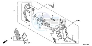 CBR600FAC drawing L. FRONT BRAKE CALIPER (CBR600FA)