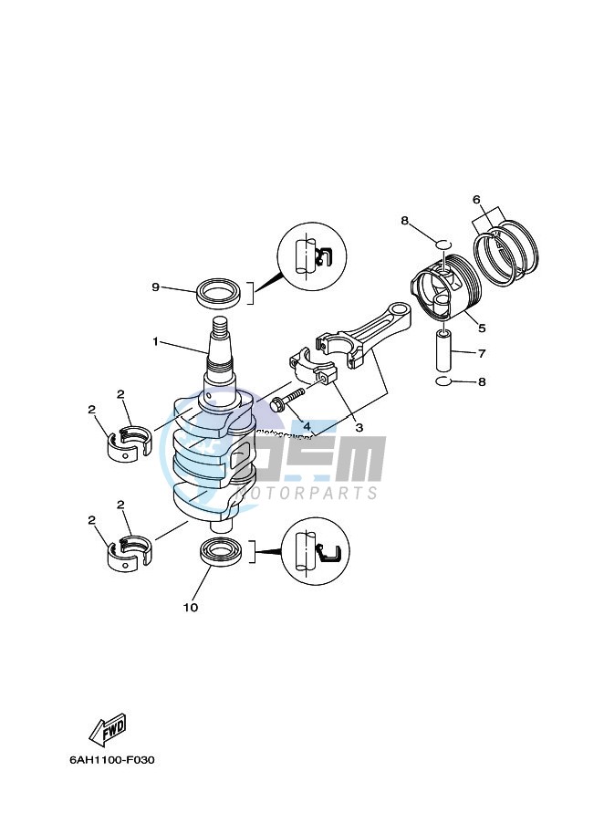 CRANKSHAFT--PISTON