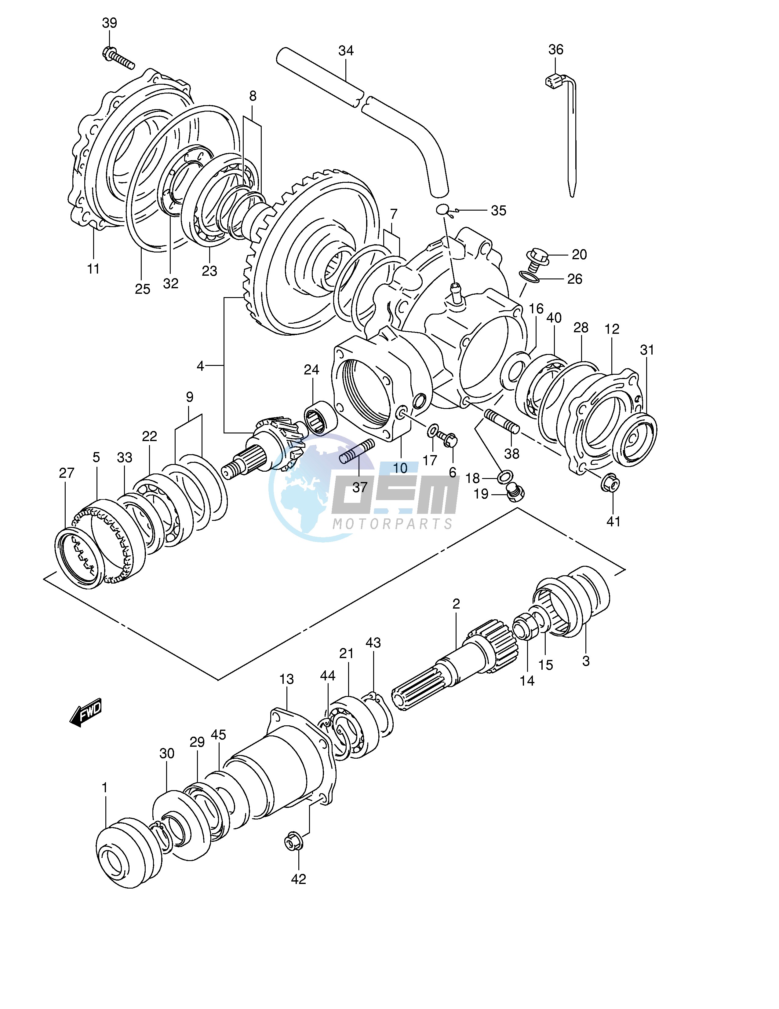 FINAL BEVEL GEAR (REAR)(MODEL Y)