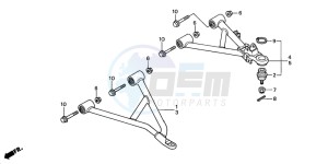 TRX350FM RANCHER 4X4S drawing FRONT ARM (1)