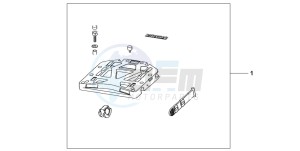 XL125V VARADERO drawing REAR BASE CARRIER