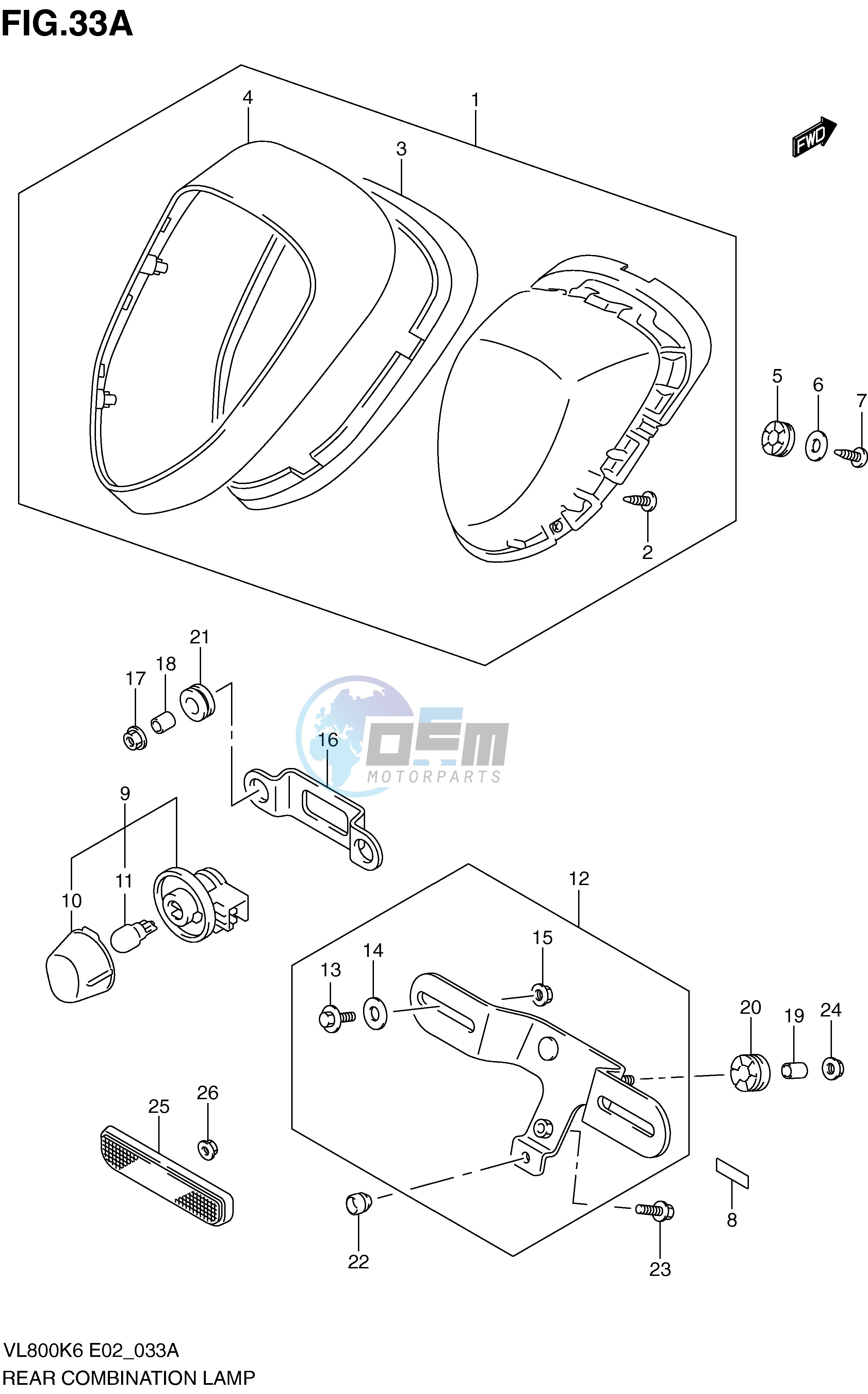 REAR COMBINATION LAMP (MODEL K9 L0)