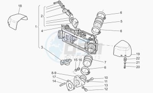 California 1100 Stone - Metal PI Special Sport/Al. PI drawing Throttle body