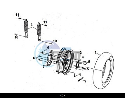 RR. CAST WHEEL