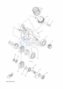 YZF125-A YZF-R125 (B5G4) drawing CRANKSHAFT & PISTON