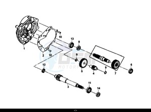 MASK 50 (XE05W1-IT) (L7-L9) drawing MISSION CASE-DRIVE SHAFT / MASK 50 (XE05W1-IT) (L7-L9)