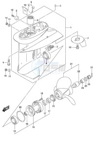 DF 25A drawing Gear Case