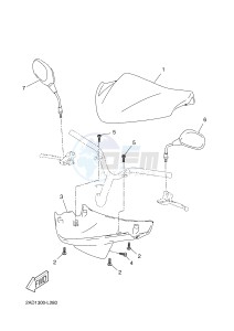 CS50 JOG R (2ADF 2ADF) drawing COWLING 1