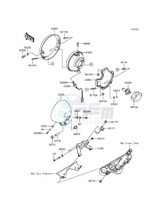 VULCAN 900 CUSTOM VN900CGF GB XX (EU ME A(FRICA) drawing Headlight(s)(UK)