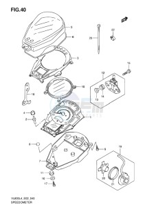 VL800 INTRUDER EU drawing SPEEDOMETER