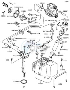 JL 650 A [SC] (A1-A5) [SC] drawing FUEL TANK