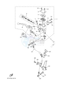 YS125-5C YS125 (BT41) drawing FRONT MASTER CYLINDER