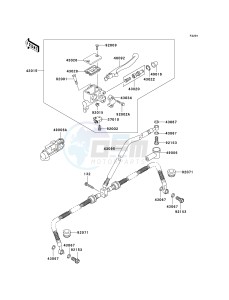 KVF 700 A [PRAIRIE 700 4X4] (A6F) A6F drawing FRONT MASTER CYLINDER