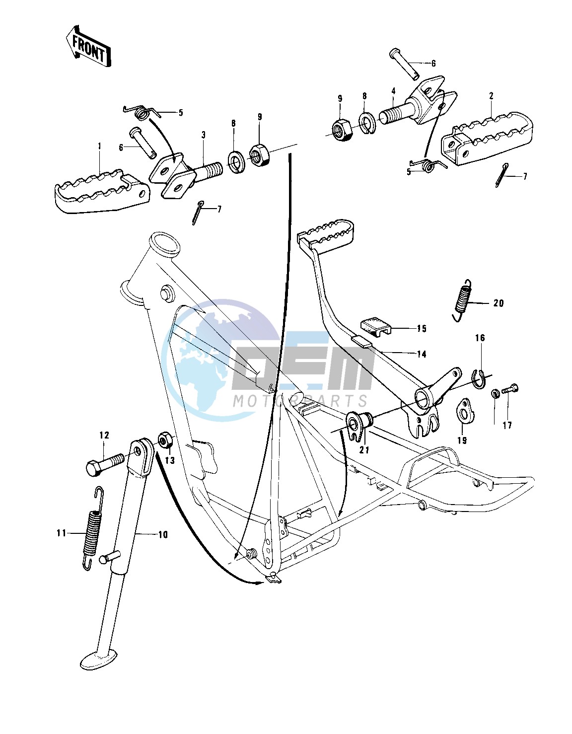 FOOTRESTS_STAND_BRAKE PEDAL