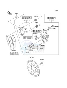 KFX700 KSV700A8F EU drawing Front Brake