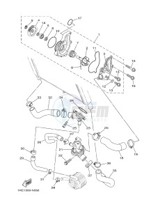 MT09 900 (1RC9) drawing WATER PUMP