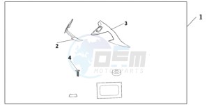 NT700VAA UK - (E / ABS MKH) drawing KNUCKLE DEFLECTOR SET