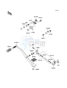 VN900_CLASSIC VN900BBF GB XX (EU ME A(FRICA) drawing Gear Change Mechanism