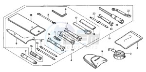 CB600F HORNET drawing TOOLS