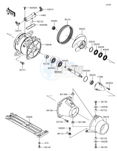 JET SKI SX-R JS1500AHF EU drawing Jet Pump