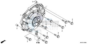 CBR1000S2 2ED - (2ED) drawing A.C. GENERATOR COVER