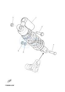 XT660Z TENERE (2BD3) drawing REAR SUSPENSION