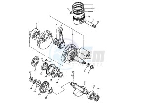 XT E 600 drawing CRANKSHAFT PISTON